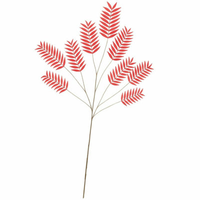 Daan kromhout kunstblad palm rood 150 cm | 6 stuks