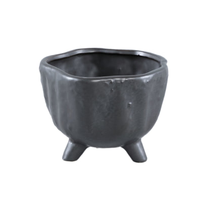 Ptmd bloempot ricco s zwart 18 cm | 6 stuks