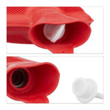 Relaxdays warmwater kruik rood 2 l | 6 stuks - afbeelding 2