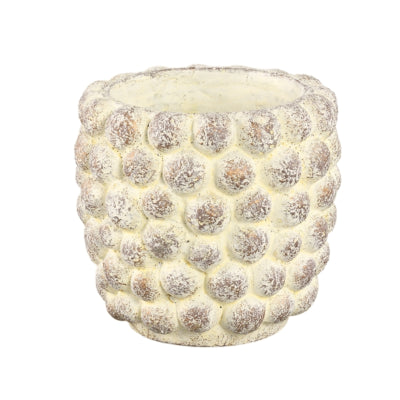 Ptmd bloempot ruis l crème 19 cm | 8 stuks