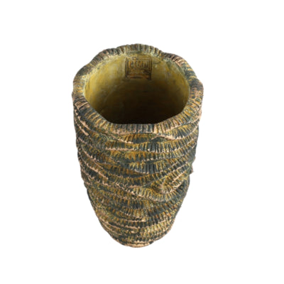 Ptmd bloempot waves bruin hoog m 32 cm | 4 stuks