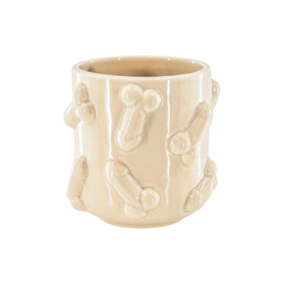 Housevitamin bloempot dick beige 11,5 cm | 12 stuks