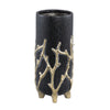 Ptmd bloempot quin hoog m zwart 30 cm | 6 stuks