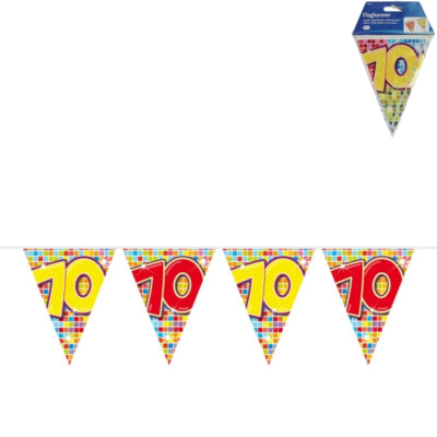 Folat mini vlaggenlijn 70 jaar 3 meter | 24 stuks