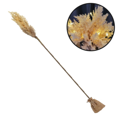 Countryfield kunsttak astilbe led op batterij lichtbruin 90 cm | 12 stuks