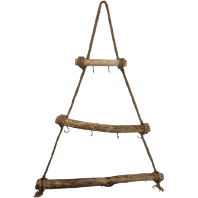Wanddecoratie kerstboom met haken 70 cm | 8 stuks
