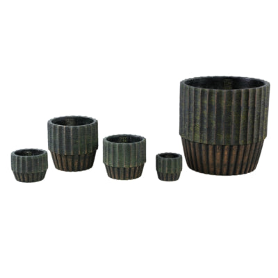Ptmd bloempot niki s groen 12 cm | 12 stuks
