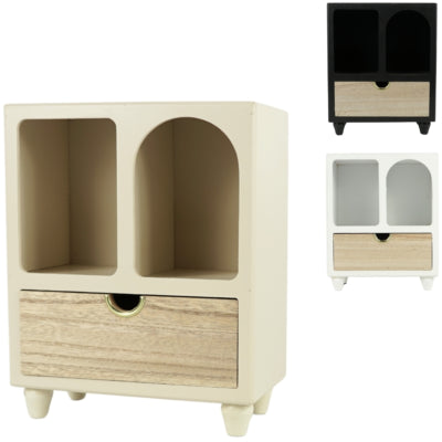 Home accents kast met lade 30 cm 3 assorti | 5 stuks