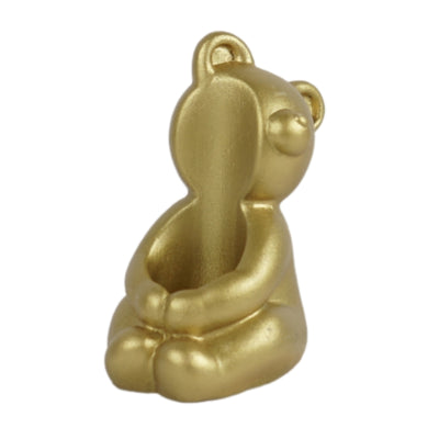 Kaarsenhouder bear goudkleurig 8 cm | 36 stuks