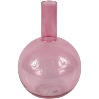 Vaas roze glas 30,5 cm | 4 stuks