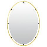 Len-fra wandspiegel salem goudkleurig 80 cm | 2 stuks - afbeelding 1