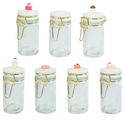 Voorraadpot met deksel 50 ml 7 assorti b-keus | 36 stuks