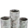 Ptmd vaas pipes wit groen 35 cm | 4 stuks
