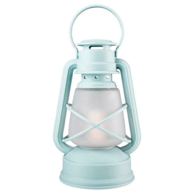 Gusta led lantaarn op batterij lichtblauw 28 cm | 6 stuks