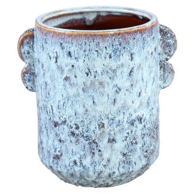 Ptmd bloempot shay hoog l blauw 18 cm | 8 stuks
