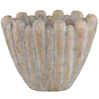 Ptmd bloempot minter l bruin 47 cm | 2 stuks