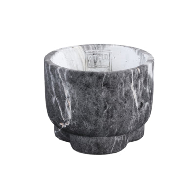 Ptmd bloempot marmy zwart s 12 cm | 8 stuks