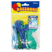 Folat ballonnen sea life blauw groen 30 cm 8 stuks | 48 stuks - afbeelding 2