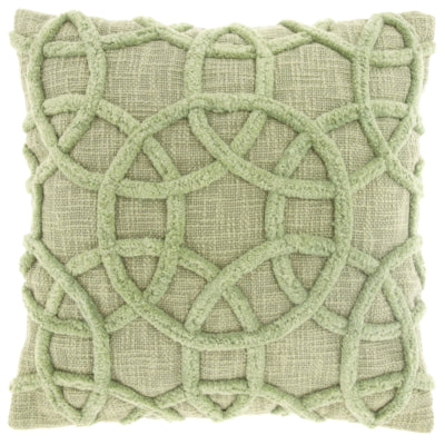 Unique living kussen everon tea green 45 x 45 cm | 6 stuks