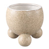 Ptmd bloempot malinda l creme 17 cm | 6 stuks