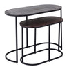 Ptmd bijzettafel janca aluminium 69 cm set van 2 | 2 stuks