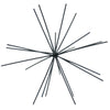 Housevitamin ornament firework metaal zwart 25 cm | 12 stuks