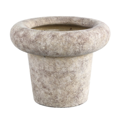 Ptmd bloempot relandi xl grijs 35 cm | 2 stuks