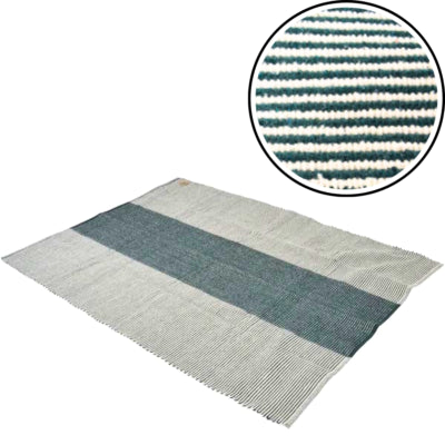 Lesli living esquina vloerkleed jade groen wit 140 x 200 cm | 4 stuks