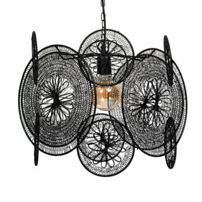 Ptmd hanglamp desh zwart 40 cm | 2 stuks