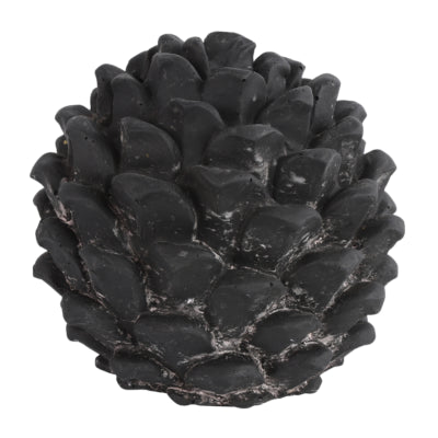 Countryfield beeld dennenappel donato m zwart 14 cm | 8 stuks