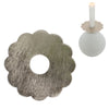 Stjernsund kaarsenring loua bloem zilverkleurig 9,3 cm | 24 stuks