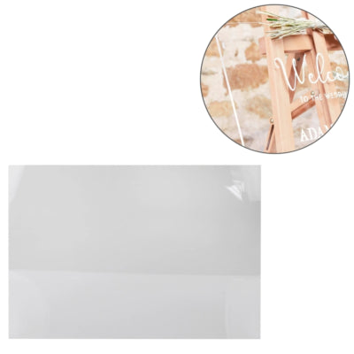 Ginger ray welkomstbord bruiloft acryl 60 cm | 10 stuks