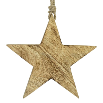Hanger star mangohout 19 cm | 48 stuks