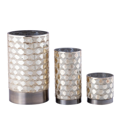 Ptmd windlicht landyne 20 cm | 4 stuks