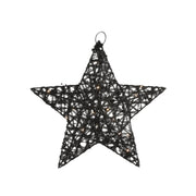 Countryfield kerstster lille s led op batterij zwart 30 cm | 8 stuks - afbeelding 1