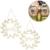 Ginger ray bruiloft stoelhanger bride groom hout 2 stuks | 10 stuks