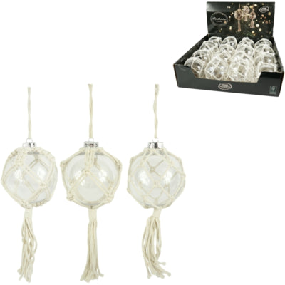 Home accents macramé hanger 10 cm 3 assorti | 48 stuks
