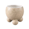 Ptmd bloempot malinda s creme 12,5 cm | 12 stuks