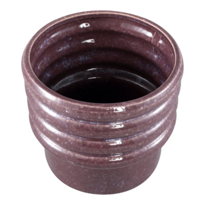 Ptmd bloempot melisa keramiek l paars 18 cm | 4 stuks