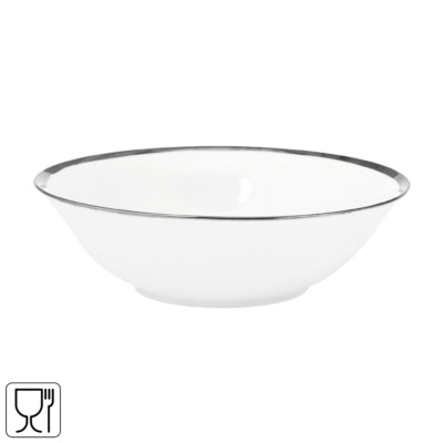 Vtwonen kom white silver 18 cm | 12 stuks
