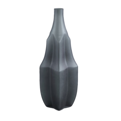 Ptmd vaas robbin grijs s 38 cm | 2 stuks
