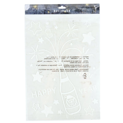 Raamsticker happy new year 40 cm | 24 stuks