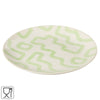 J-line bord pattern groen 22 cm | 12 stuks