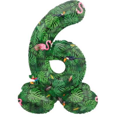 Folat folieballon staand 6 jungle vibe 41 cm | 20 stuks
