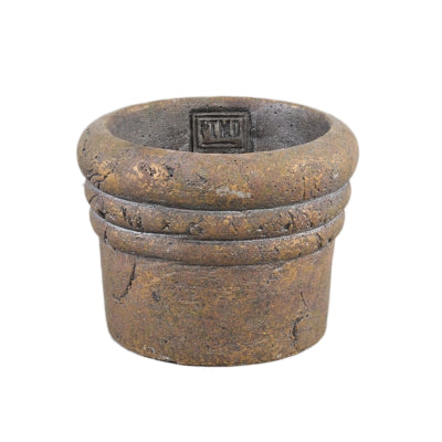 Ptmd bloempot helena s bruin 12 cm | 12 stuks