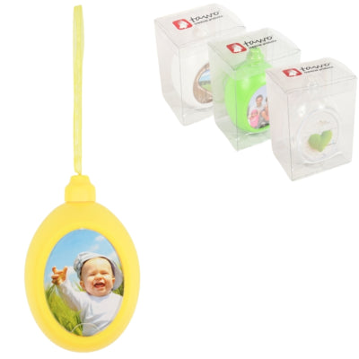 Hanger paasei fotolijst 5,3 cm 4 assorti | 18 stuks