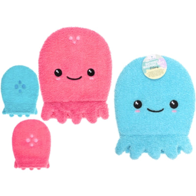Washand octopus 21 cm 2 assorti | 48 stuks