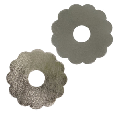 Stjernsund kaarsenring loua bloem zilverkleurig 9,3 cm | 24 stuks