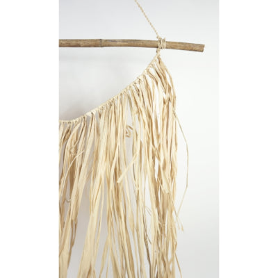 Wanddecoratie raffia salsa 60 cm | 18 stuks