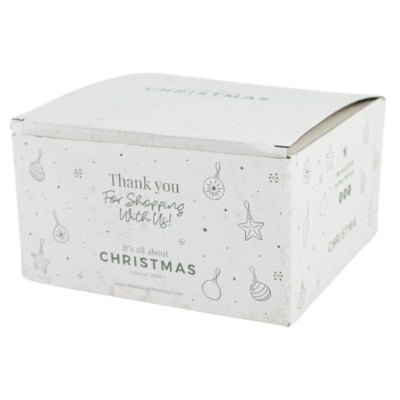 Ngk kerstbal spiegelend zilverkleurig 8 cm 4 stuks | 8 stuks